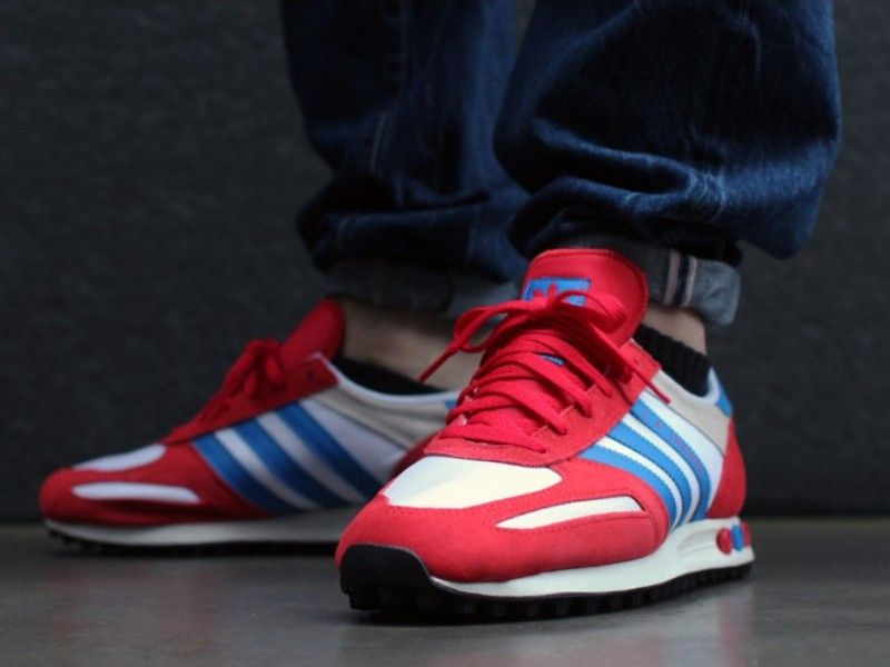 Adidas La Trainer Blue White Adidas La Trainer Blue White